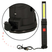 Ikonka Art.KX4710 Workshop torch USB COB magnet rechargeable 1200 mAh 200 lm