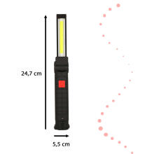 Ikonka Art.KX4710 Workshop torch USB COB magnet rechargeable 1200 mAh 200 lm