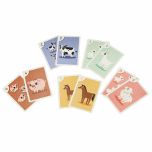 Ikonka Art.KX4696 MUDUKO The game I count animals Peter and memory playing cards 3+