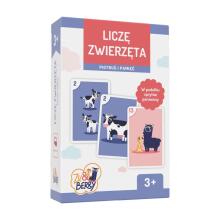 Ikonka Art.KX4696 MUDUKO The game I count animals Peter and memory playing cards 3+