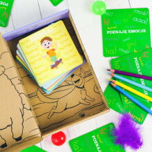 Ikonka Art.KX4695 MUDUKO Puzzle memory game I recognise emotions: a memory ecogame. Picture cards for children 2+