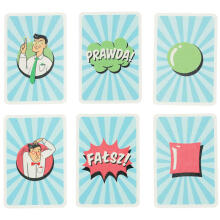 Ikonka Art.KX4693 MUDUKO A game of confusion true false: A quiz game where false answers also score 10+