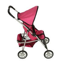 Ikonka Art.KX4652 Pram for dolls pram with canopy