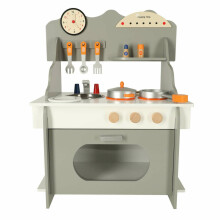 Ikonka Art.KX4626 MDF medinė vaikų virtuvė su didele orkaite