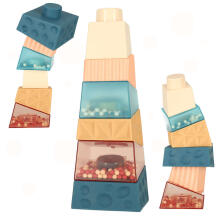 Ikonka Art.KX4617 Montessori educational pyramid sensory tower with balls
