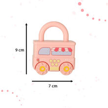 Ikonka Art.KX4615 Educational puzzle game car blocks padlocks sensory toy Montessori
