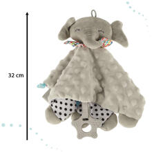 Ikonka Art.KX4612 Sensory mascot rustling tag elephant