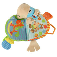 Ikonka Art.KX4611 Sensory book rattle teether donkey