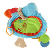 Ikonka Art.KX4611 Sensory book rattle teether donkey