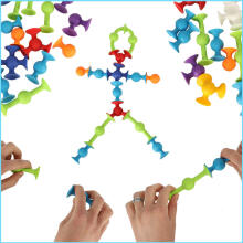 Ikonka Art.KX4605 Silicone suction pads construction blocks 50 pieces