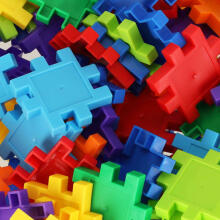 Ikonka Art.KX4604 Creative wafers construction blocks 100 el.