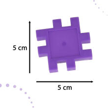 Ikonka Art.KX4604 Creative wafers construction blocks 100 el.