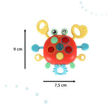 Ikonka Art.KX4603 Baby teether crab sensory toy
