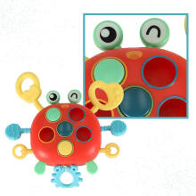 Ikonka Art.KX4603 Baby teether crab sensory toy