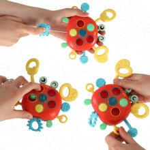 Ikonka Art.KX4603 Baby teether crab sensory toy