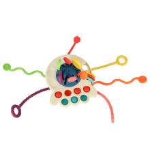Ikonka Art.KX4602 Montessori sensory toy teether blue