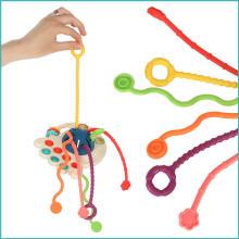 Ikonka Art.KX4602 Montessori sensory toy teether blue