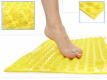 Ikonka Art.KX6356_3 Sensorinio masažo korekcijos kilimėlis geltonas