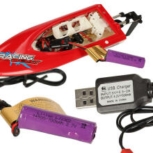 Ikonka Art.KX9030_1 RC remote control boat FT008 red
