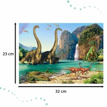Ikonka Art.KX4581 CASTORLAND Puzzle 60el. Dinosauruste maailmas 5+
