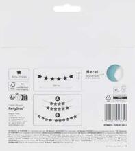 Ikonka Art.KX4578 Banner sign for baby shower stars light blue 290cm x 16.5cm