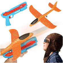Ikonka Art.KX4579 Aircraft launcher pistol automatic blue