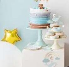 Ikonka Art.KX4577 Decorations for muffin cups - Whale 11cm-13.5cm 7 pieces