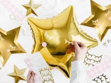Ikonka Art.KX4569 Folijas balons Zelta zvaigzne 48cm