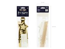 Ikonka Art.KX4563 Gadgets photo props Let's Celebrate gold photo booth 8 elements