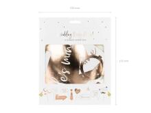 Ikonka Art.KX4563_1 Gadgets photo props for wedding white pink heart 12 items