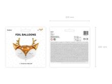 Ikonka Art.KX4561 Foil balloon Deer head 73cm x 64cm