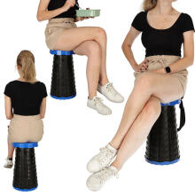 Ikonka Art.KX4981_2 Folding chair folding stool stool blue
