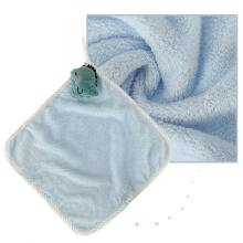 Ikonka Art.KX4528 Children's hand towel for kindergarten 30x30cm blue dinosaur