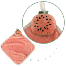 Ikonka Art.KX4528_1 Children's hand towel for kindergarten 30x30cm pink watermelon