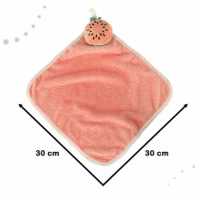 Ikonka Art.KX4528_1 Children's hand towel for kindergarten 30x30cm pink watermelon