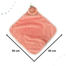 Ikonka Art.KX4528_1 Children's hand towel for kindergarten 30x30cm pink watermelon