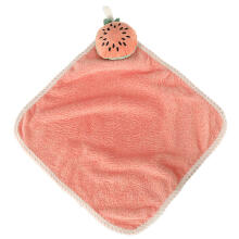 Ikonka Art.KX4528_1 Children's hand towel for kindergarten 30x30cm pink watermelon