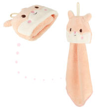 Ikonka Art.KX4527_1 Children's nursery hand towel 42x25cm pink rabbit