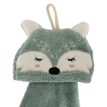 Ikonka Art.KX4527_2 Children's hand towel for kindergarten 42x25cm blue fox