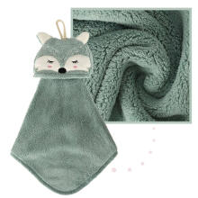 Ikonka Art.KX4527_2 Children's hand towel for kindergarten 42x25cm blue fox