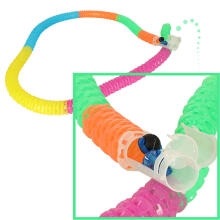 Ikonka Art.KX4521 Long tube track with fast car 210 elements