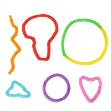 Ikonka Art.KX4520 Tubes sensory tubes stretchable educational montessori tubes 8 pieces