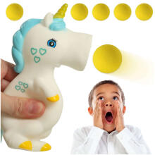Ikonka Art.KX4519 Unicorn squish gun for foam balls shooting with balls