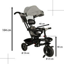 Ikonka Art.KX4511 TRIKE FIX Lite V2 tricycle grey
