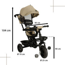 Ikonka Art.KX4511_1 TRIKE FIX Lite V2 trīsritenis bēšs