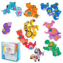 Ikonka Bath Toys Art.KX4504 Foam water bath animals 26el.