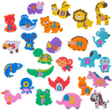 Ikonka Bath Toys Art.KX4504 Foam water bath animals 26el.