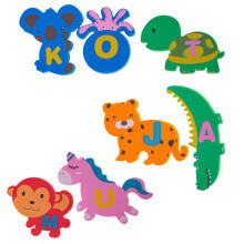 Ikonka Bath Toys Art.KX4504 Foam water bath animals 26el.