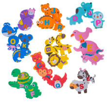 Ikonka Bath Toys Art.KX4504 Foam water bath animals 26el.