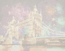 Ikonka Art.KX4497_1 Painting by numbers 40x50cm bridge